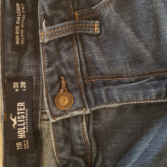 WOMENS JEANS HOLLISTER HIGH RISE JEAN LEGGING SIZE 11R, 30/28 - Picture 2 of 3